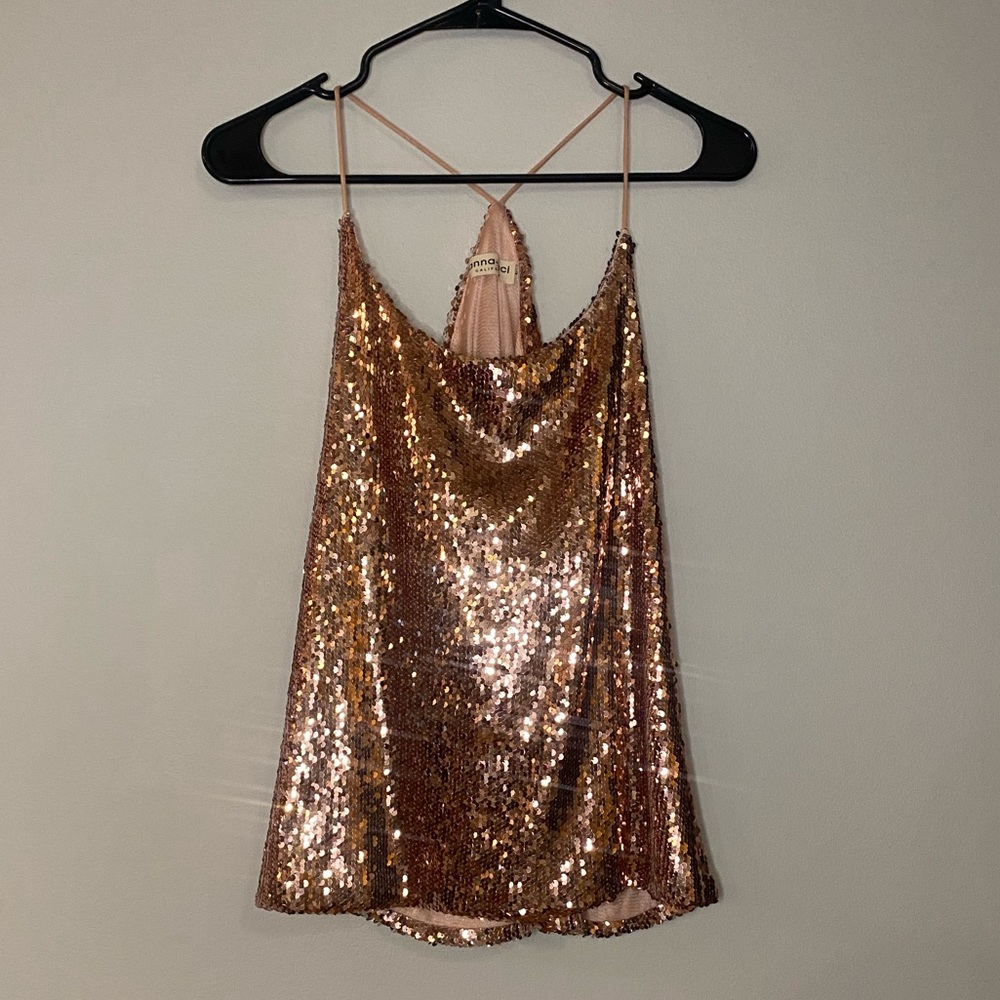 Pink sparkle birthday cami